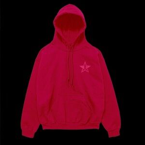 New $60msrp Unisex Jeffree Star High How Are Ya? Hoodie in Cherry Red